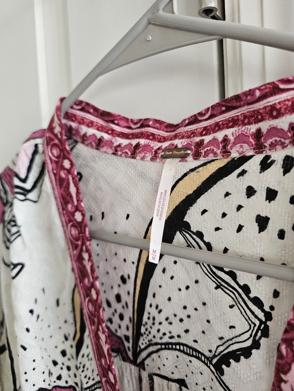 Free People C'est Moi Mixed Print Maxi Kimono - Picture 4 of 7